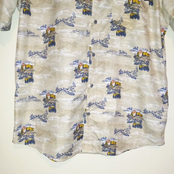 Marmot x Bronco Syrocco Button Front Shirt-Large-Vented-Quick Dry-UPF-Pocket - Picture 3 of 10